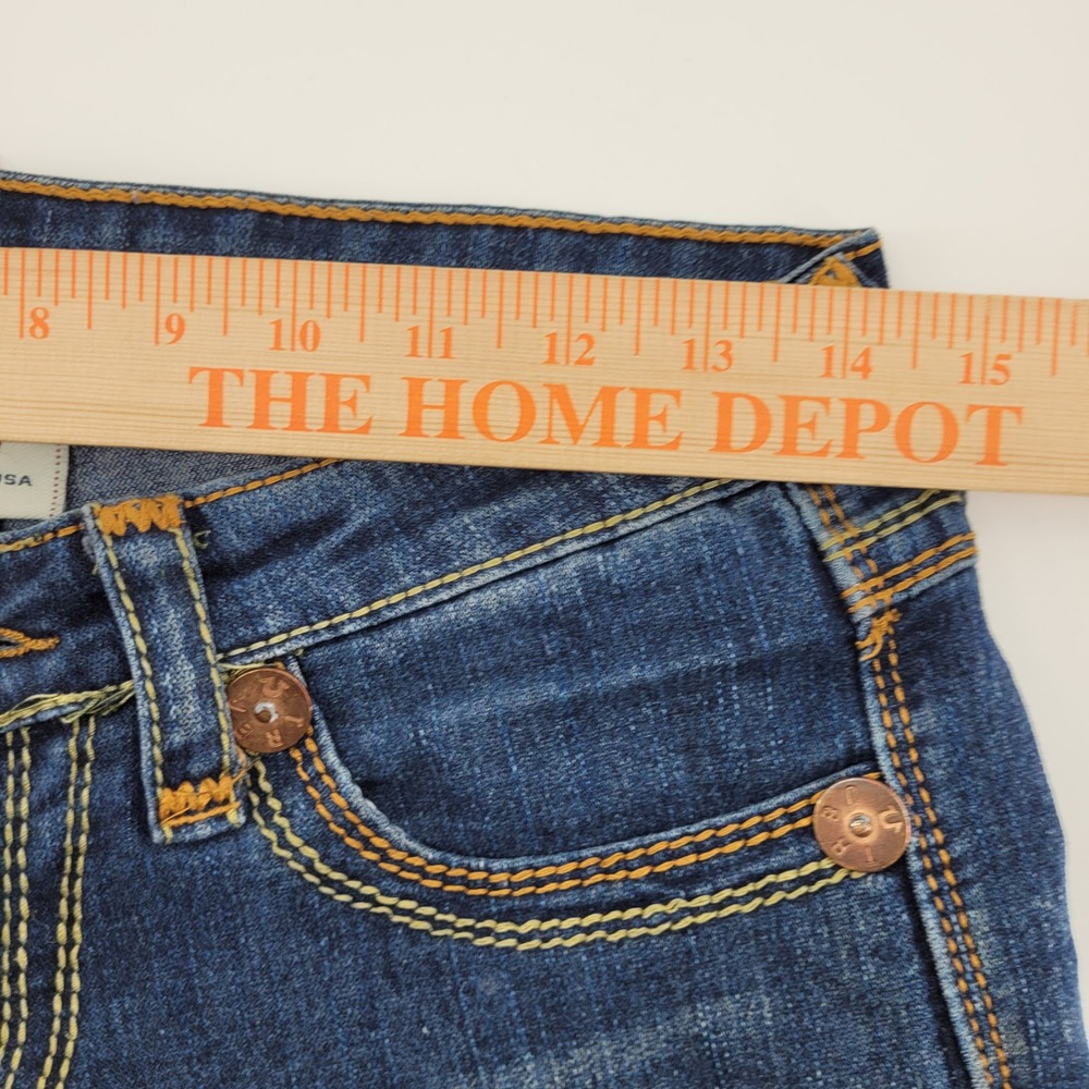True Religion Billy Super T Jeans 28 Blue Low Rise Bootcut Denim Womens - Picture 4 of 8